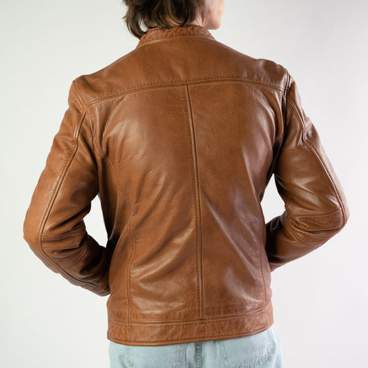 Aldo brown leather jacket