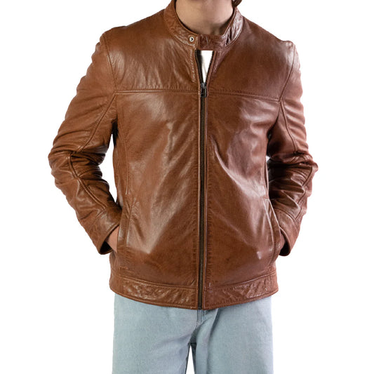 Aldo brown leather jacket