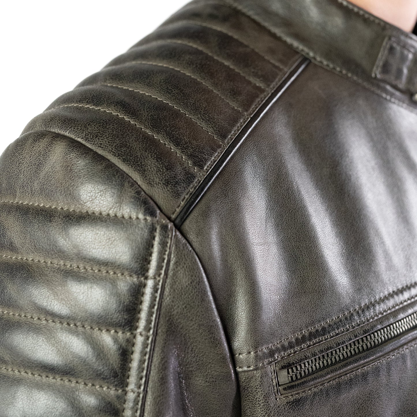 Geacă de piele neagră Dante